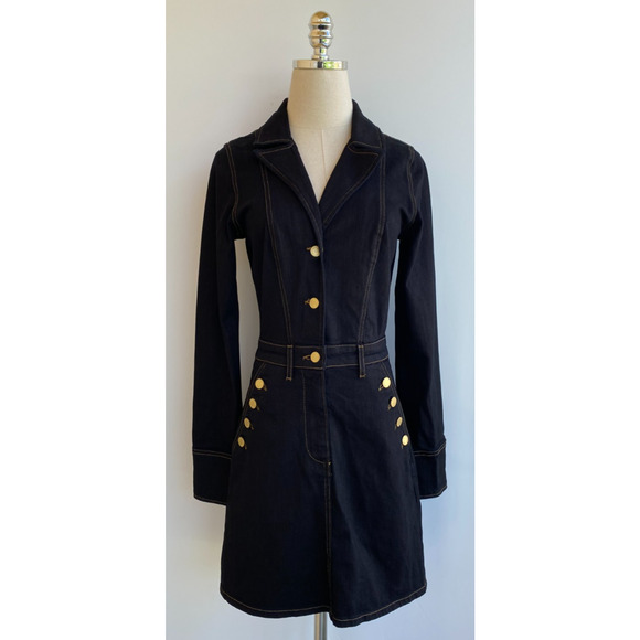 Ramy Brook Jade Dress black Denim size 25 NWT - Picture 4 of 15